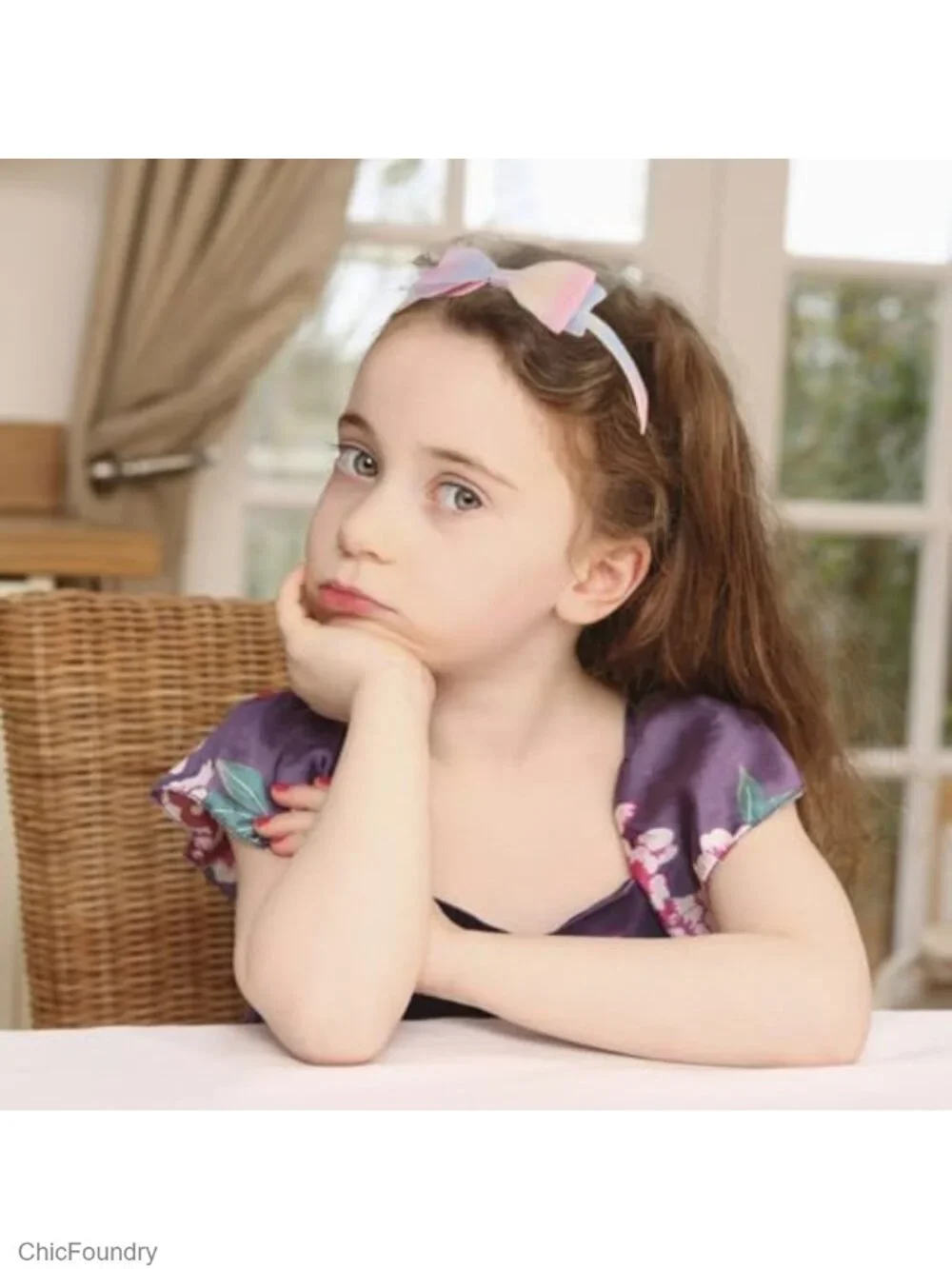 6 Pack Glitter Hair Headbands for Girls with Teeth
